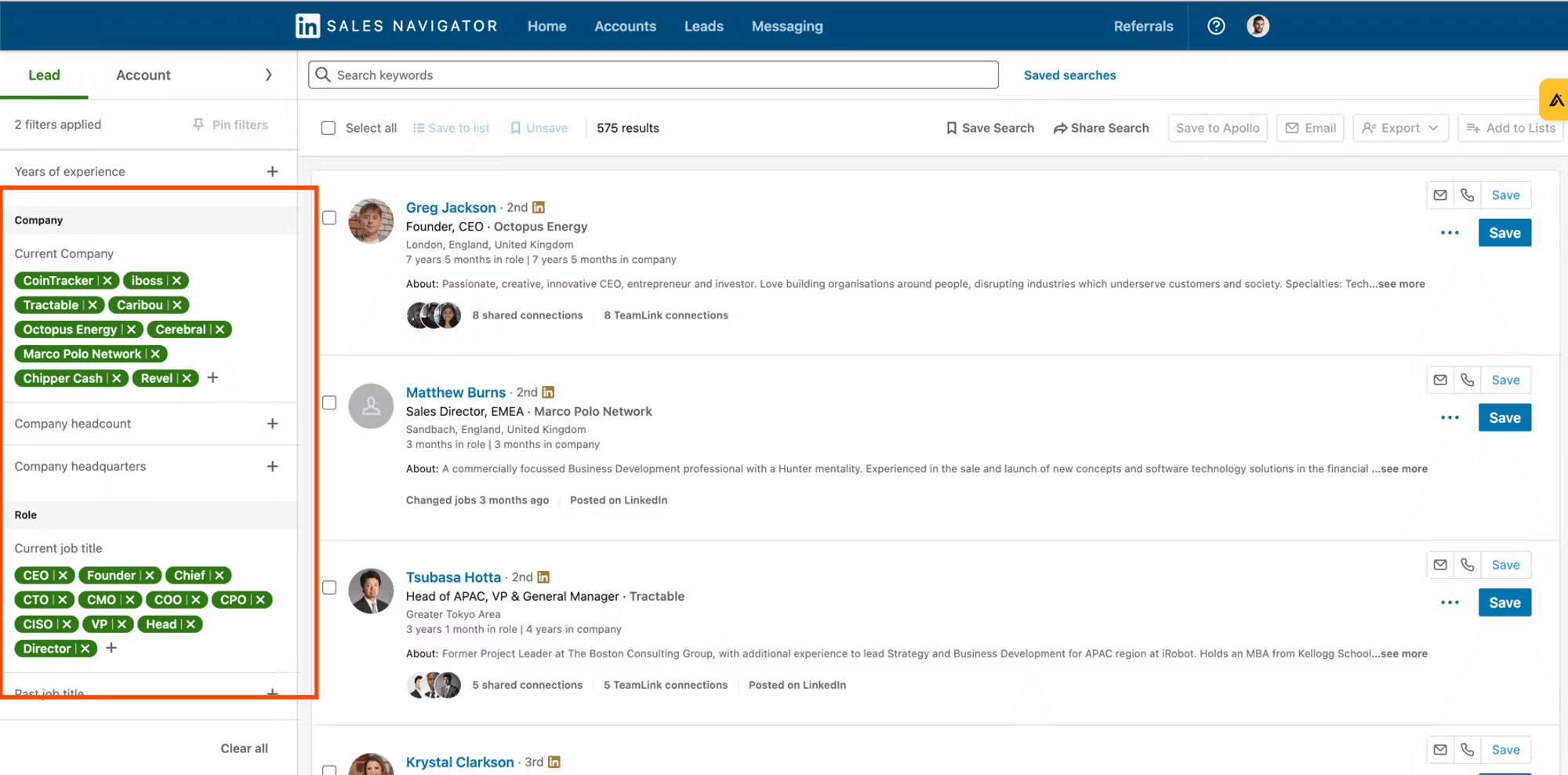 LinkedIn Sales Navigator