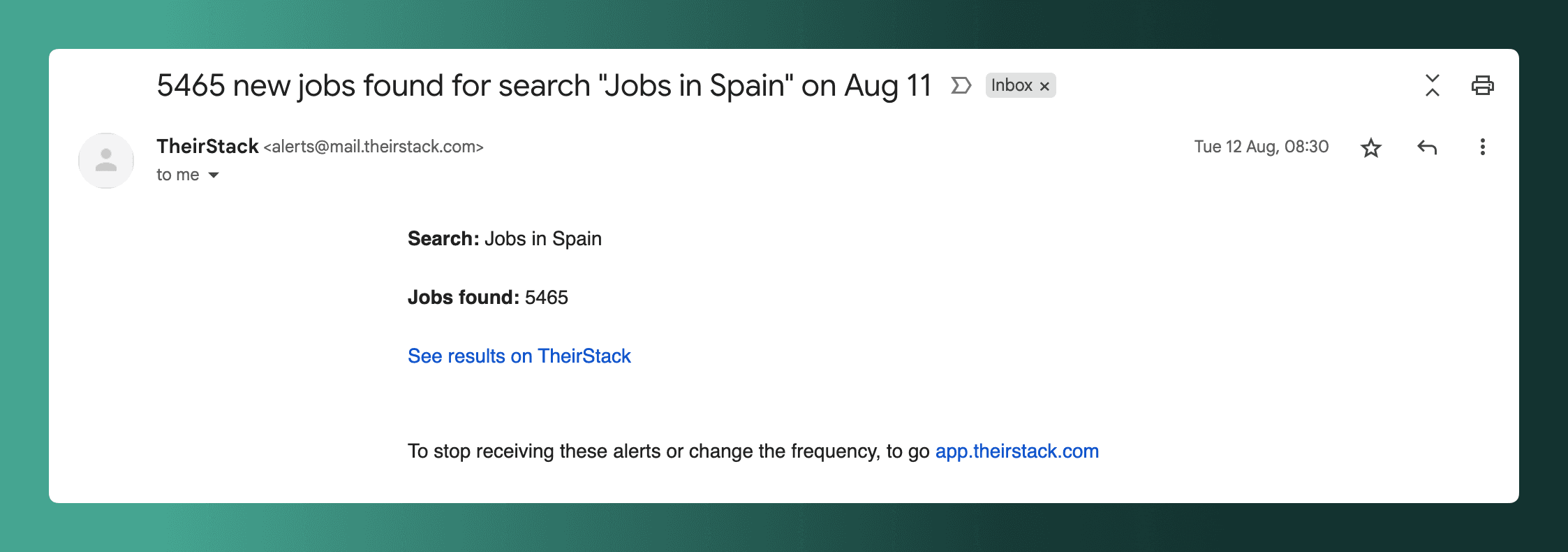 Email example