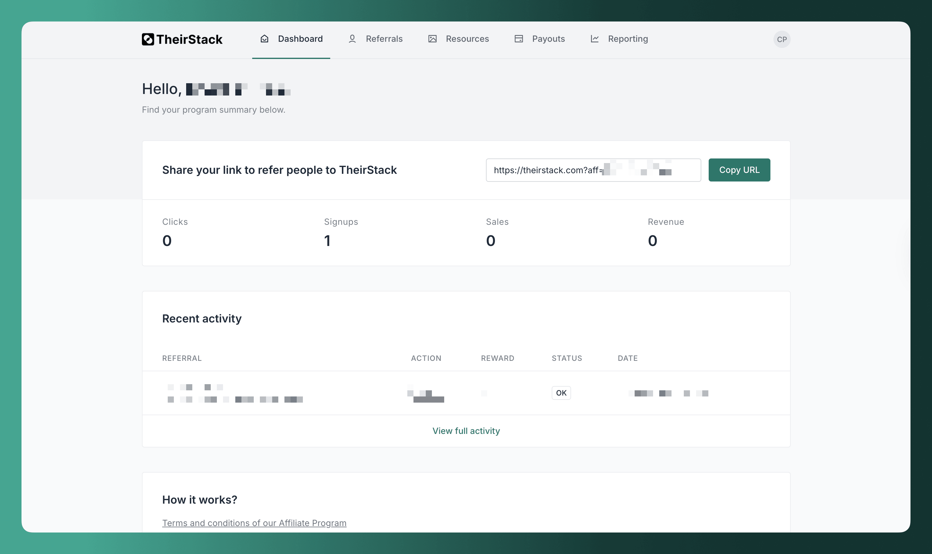 Affiliate Portal