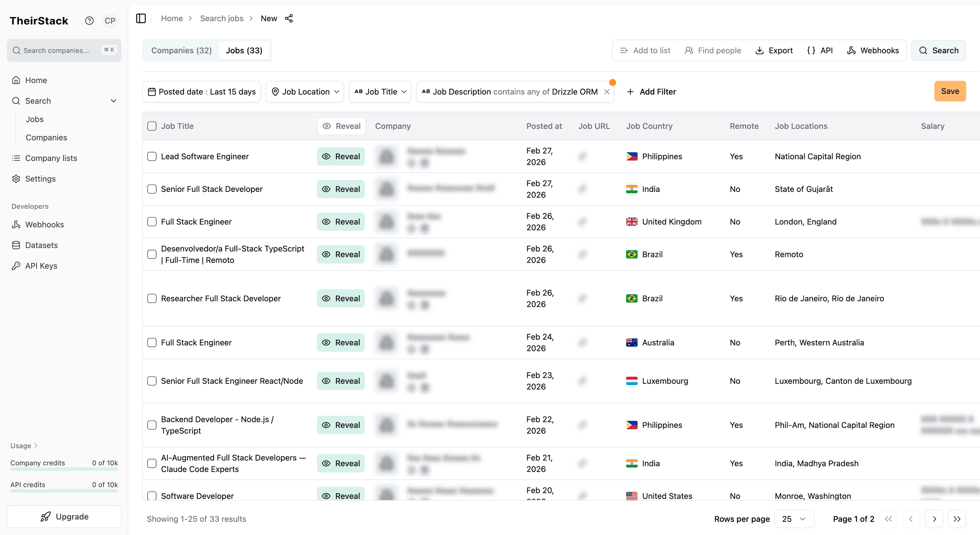Job search results for Drizzle ORM