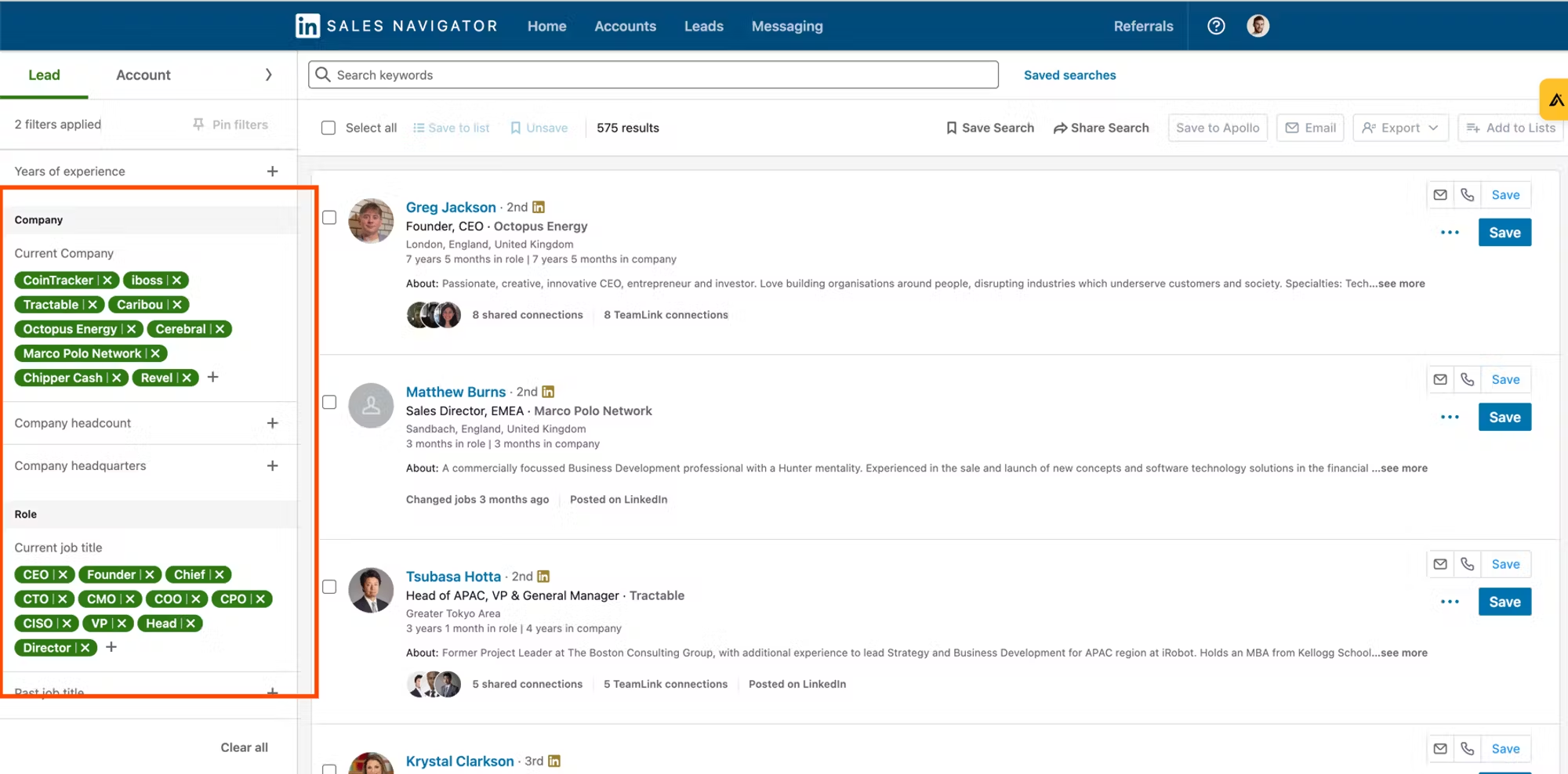 LinkedIn Sales Navigator