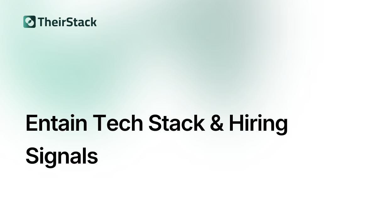Entain Tech Stack & Job Postings | TheirStack