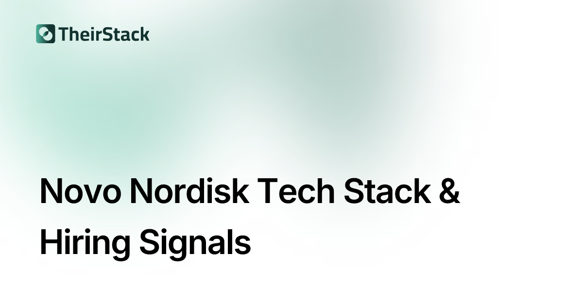 Novo Nordisk Tech Stack & Job Postings | TheirStack