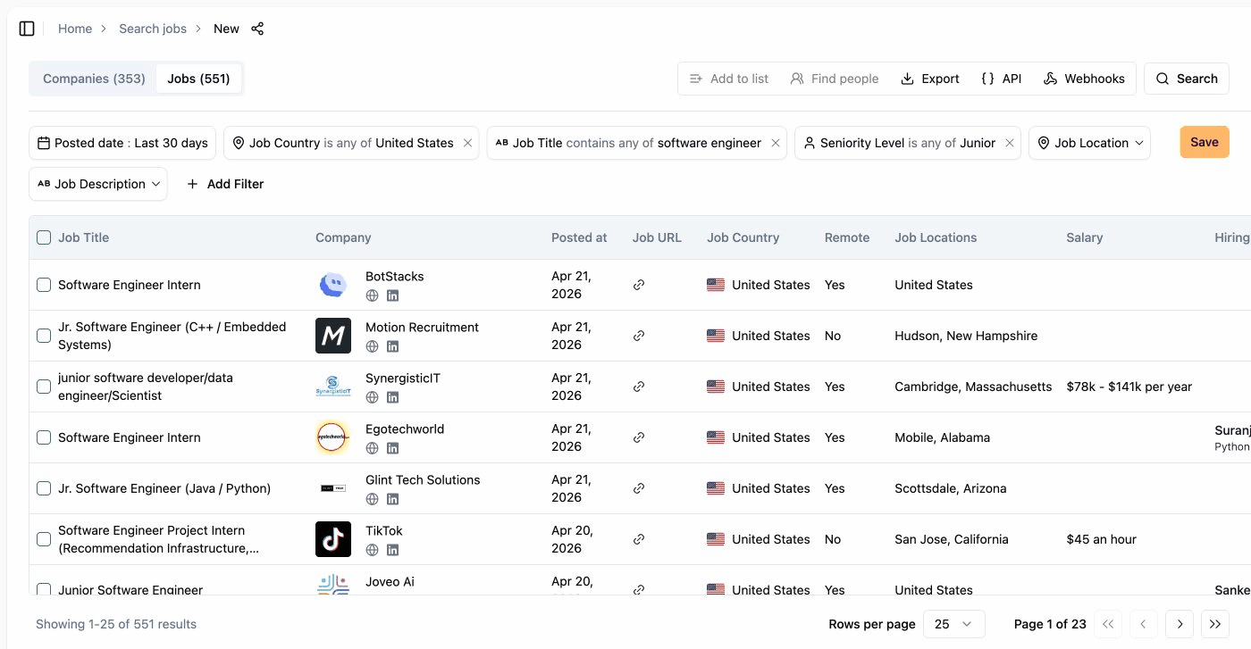 New filter: Seniority Level